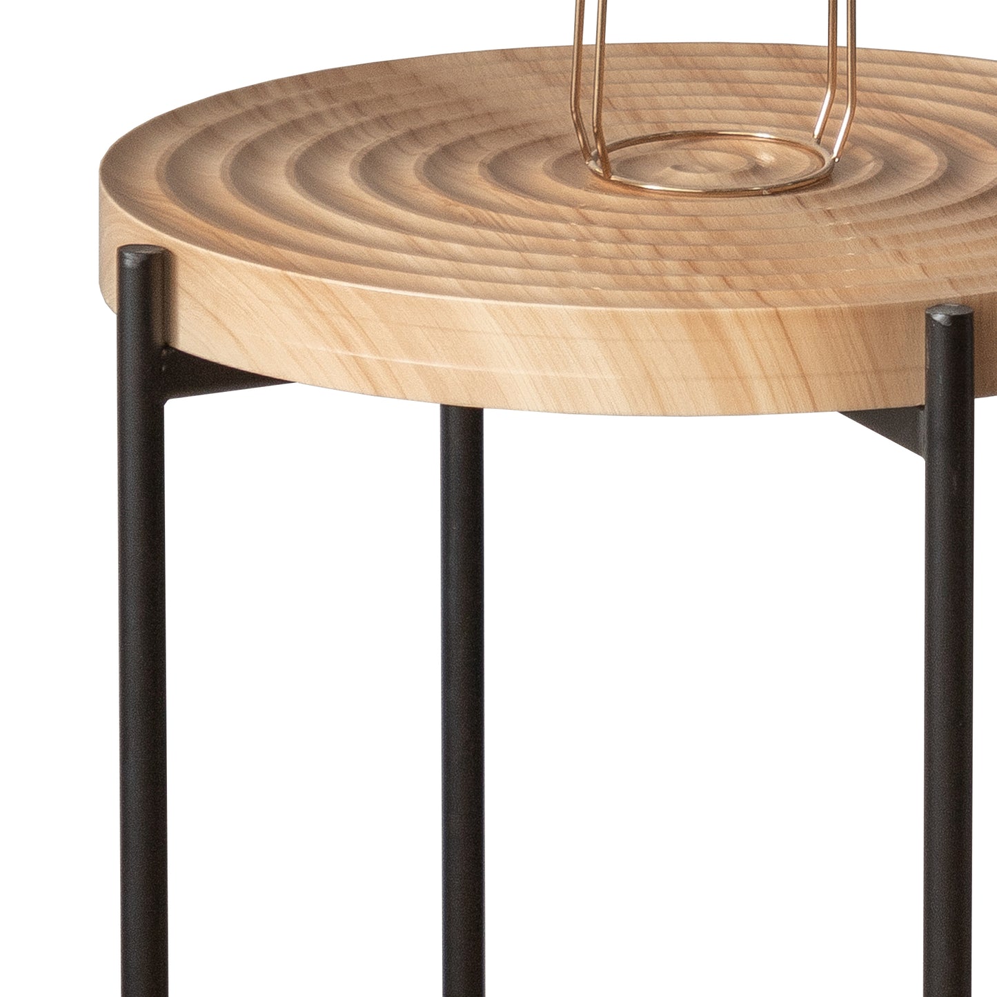 Modern Thread Round Coffee Table Set (Set of 2)